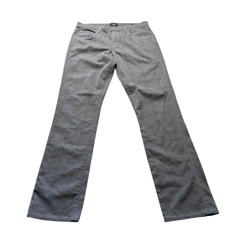 CITIZENS OF HUMANITY The Gage Pants Grey Plaid Straight Mens Size 32 Preppy